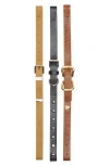 Steve Madden 3-piece Assorted Belts