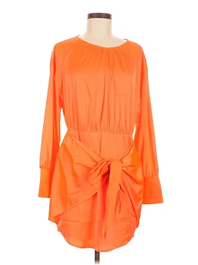 Pre-owned Steve Madden 3/4 Sleeve Blouse In Orange