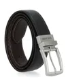 Steve Madden 35mm Casual Feather Edge Belt In Black,brown