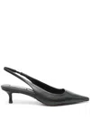 Steve Madden Kittie Slingback Pointed Toe Kitten Heel Pump In Black