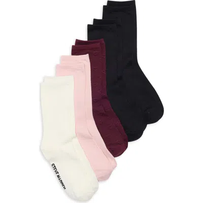 Steve Madden 5-pack Pointelle Stitch Crew Socks In Multi