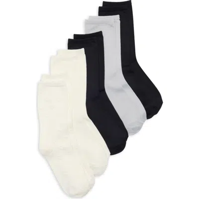 Steve Madden 5-pack Pointelle Stitch Crew Socks In Multi