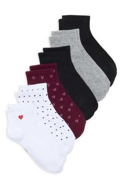Steve Madden 6-pack Assorted Ankle Socks In Multi