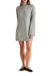 STEVE MADDEN STEVE MADDEN ABBIE LONG SLEEVE MINI SWEATER DRESS