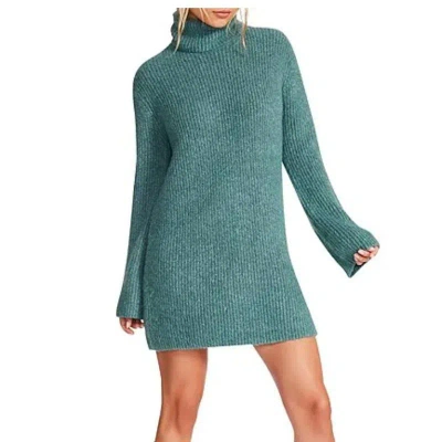 Steve Madden Abbie Sweater Dress In Green