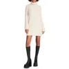 Steve Madden Abbie Womens Knit Cowl Neck Sweaterdress In Oatmeal