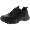 Steve Madden About Womens Faux Leather Lace-up Casual And Fashion Sneakers In Black