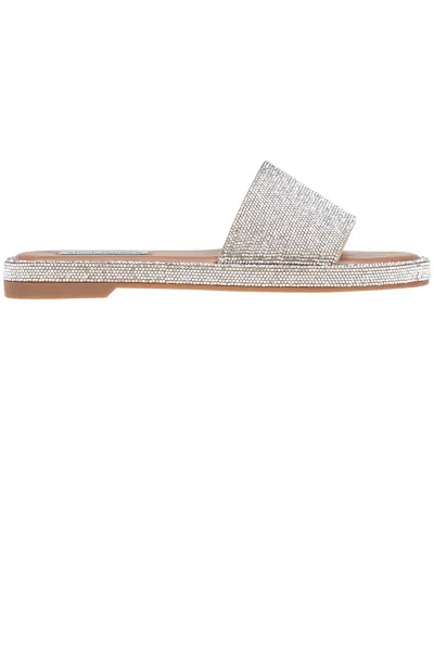 Steve Madden Achieve Slides In Silver