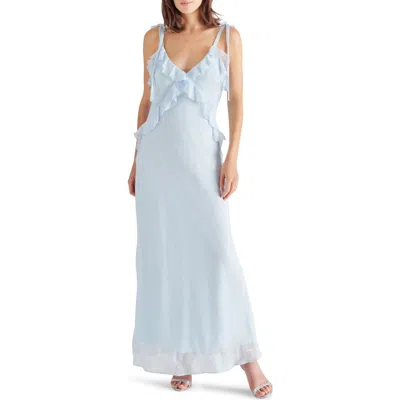 Steve Madden Adalina Ruffle Maxi Dress In Blue