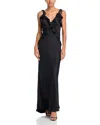Steve Madden Adaline Ruffle Trim Maxi Dress In Black