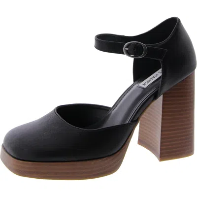 Steve Madden Adorable Womens Ankle Strap Square O In Black