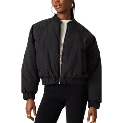 Steve Madden Adore Bomber Jacket In Black