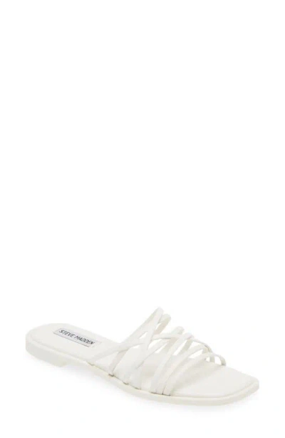 Steve Madden Adverse Slide Sandal In White