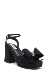 Steve Madden Aerin Bow Platform Sandal In Black