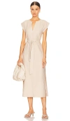 Steve Madden Aeris Cotton Midi Dress In Beige