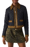 Steve Madden Agatha Quilted Denim Jacket In Black