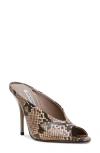 Steve Madden Agaze Peep Toe Slide Sandal In Animal Print