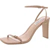 Steve Madden Ailene Womens Leather Sandal Ankle Strap In Brown