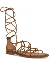 STEVE MADDEN AINSLEY WOMENS FAUX LEATHER CAGED GLADIATOR SANDALS