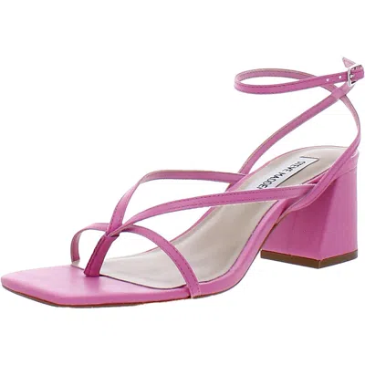 Steve Madden Alaina Womens Buckle Slingback Block Heel In Multi
