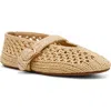 Steve Madden Alara Natural Raffia In Natural Raffia