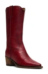 Steve Madden Albany Western Boot In Red