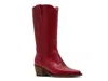 Steve Madden Albany Western Boot In Red