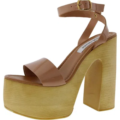 Steve Madden Alessia Womens Buckle Platform Sandals In Multi