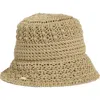 Steve Madden Alex Metallic Crochet Bucket Hat