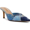 Steve Madden Alexi Pointed Toe Mule In Blue