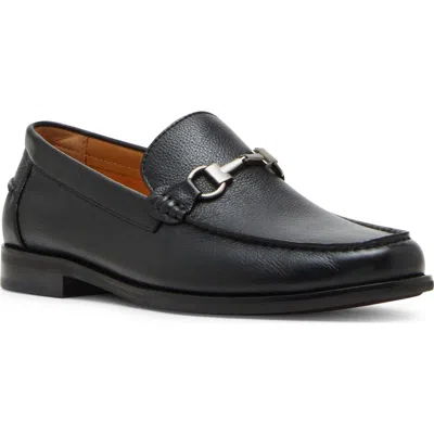 Steve Madden Alfio Bit Loafer In Black Leat