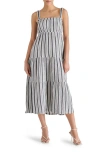 Steve Madden Alissa Stripe Tiered Cotton Gauze Midi Sundress
