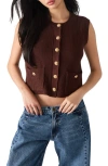 Steve Madden Aliya Sweater Vest In Brown