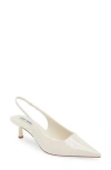 Steve Madden Aliz Slingback Pump In Bone Patent