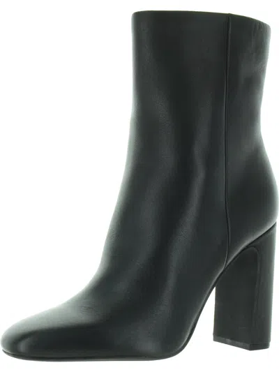 Steve Madden Allison Womens Pointed Toe Leather Mid-calf Boots In Black