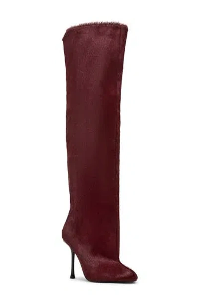 Steve Madden Alluring Over The Knee Boot In Red