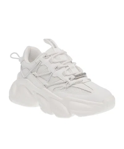Steve Madden All-white Mesh Chunky Sneakers