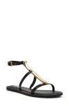 Steve Madden Alma Gladiator Sandal In Black Leather