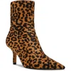 Steve Madden Alston-l Womens Zipper Calf Hair Ankle Boots In Multi