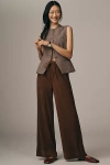 Steve Madden Alysia Wide-leg Pants In Brown