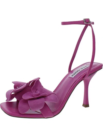 Steve Madden Amani Womens Leather Heels In Pink