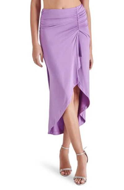 Steve Madden Ambrosia Asymmetric Jersey Skirt In Dahlia Purple