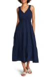 knee length dresses for ladies BERLIN White Women's Mock Neck Midi Dress – Steve Madden main image 1