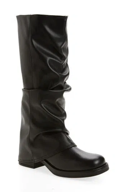 Steve Madden Ancor Ruched Boot In Black