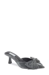 Steve Madden Ander Pointed Toe Kitten Heel Mule In Pewter
