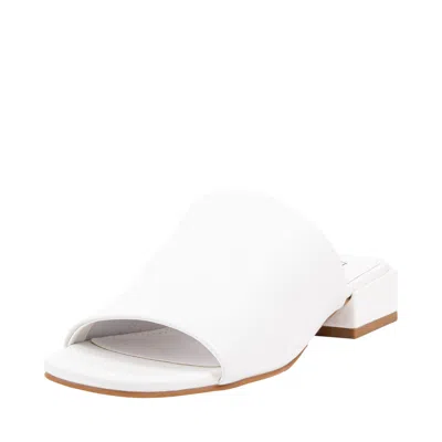 Steve Madden Ander Sandal White Leather Ander-wht Women's