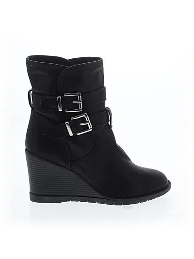 Pre-owned Steve Madden Ankle Boots In Black