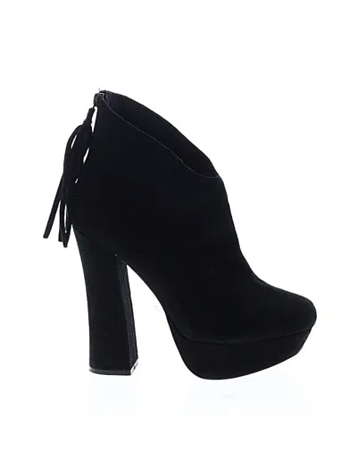 Pre-owned Steve Madden Ankle Boots In Black