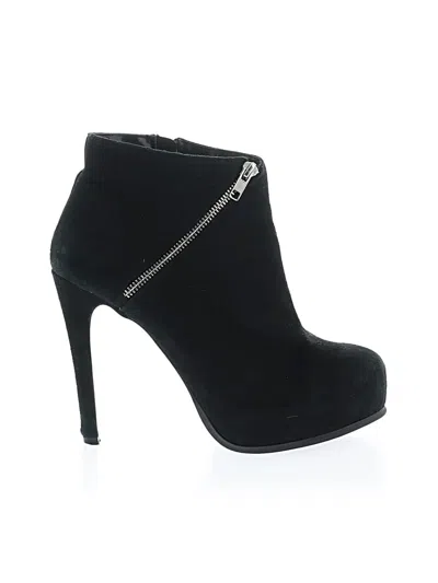 Pre-owned Steve Madden Ankle Boots In Black
