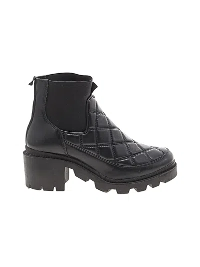 Pre-owned Steve Madden Ankle Boots In Black